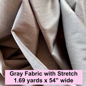 Gray Stretch Fabric (1.69 yds x 54”)